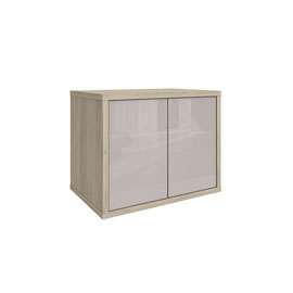 Навесная тумба 2 двери Наполи (дуб Крафт серый)