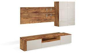 Стенка в гостиную Solo (таксония/моккачино)