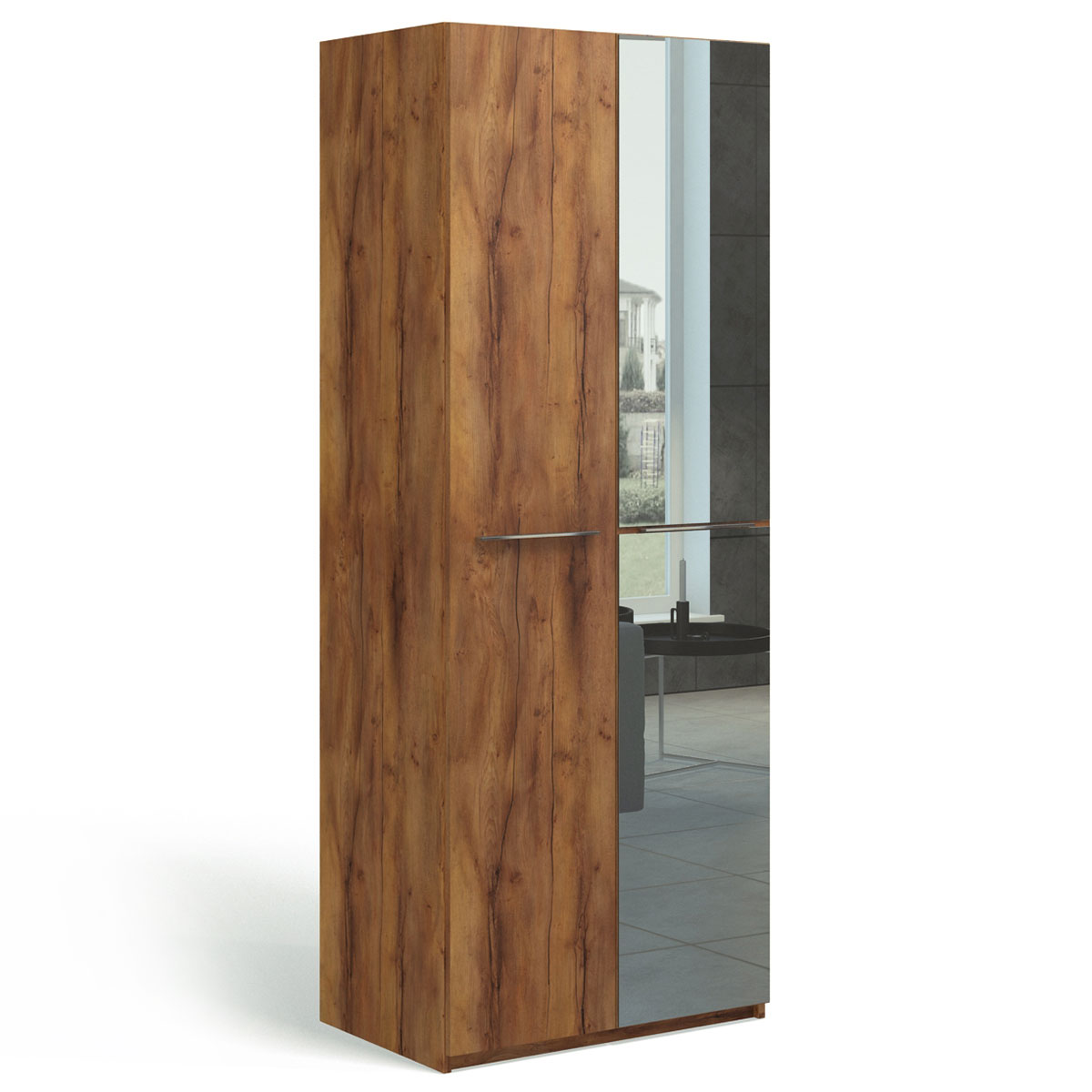 Шкаф двухдверный с 1 зеркалом (Таксония)