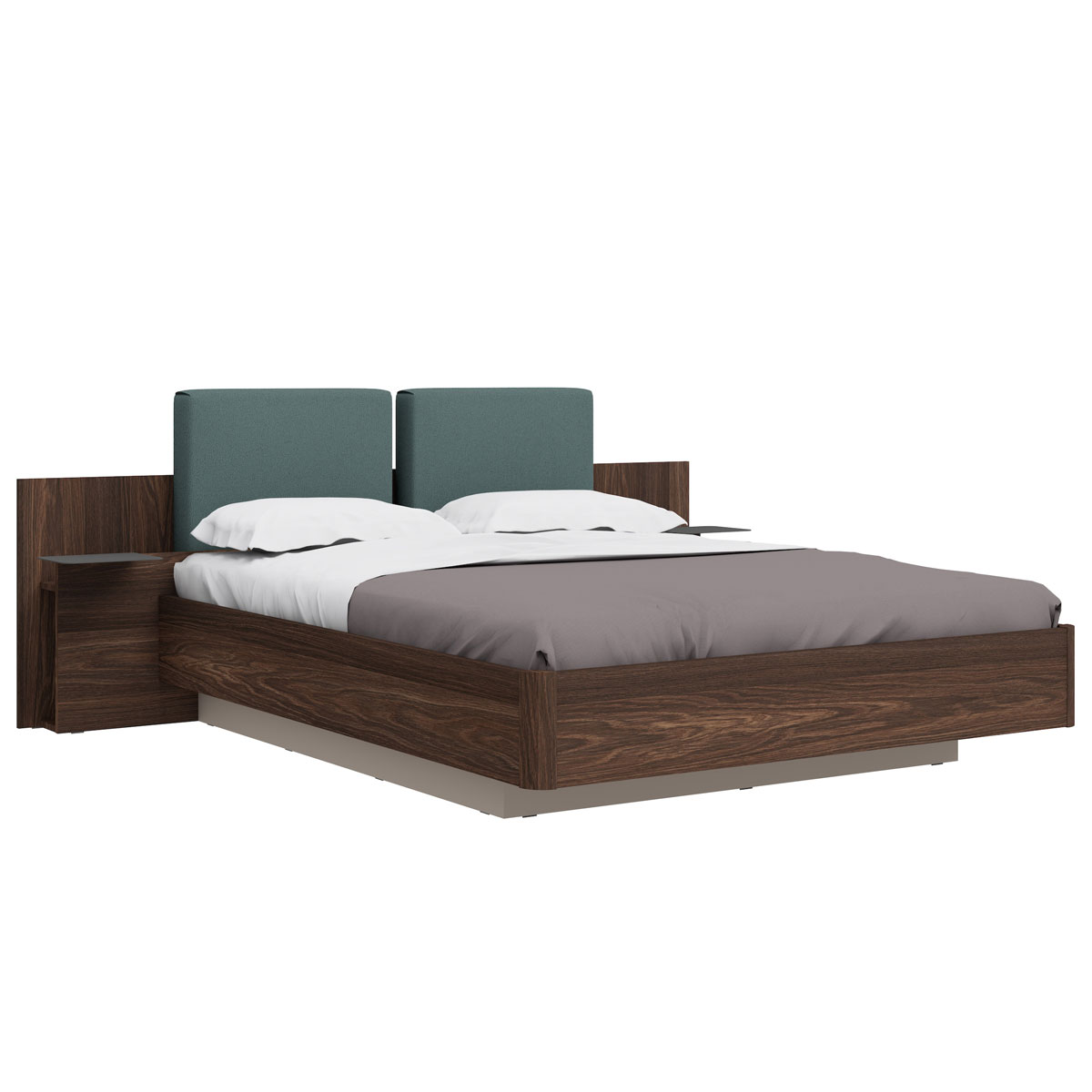 Кровать с ящиком для белья 160х200 Сарино (Дуб Аско)