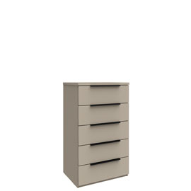 Узкий комод 5 ящ. Napoli (Камень Терра)