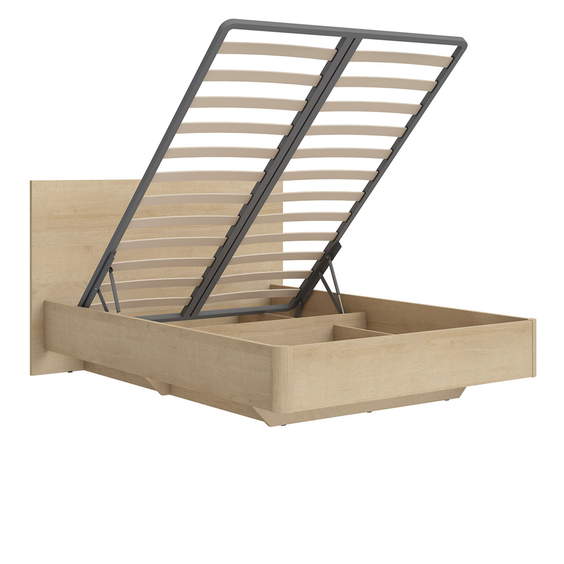 Кровать полуторная 140х200 Solo (дуб Ривьера)