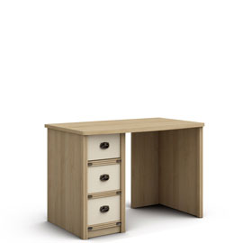 Письменный стол с тумбой Атлантида (дуб Ривьера/карамель)