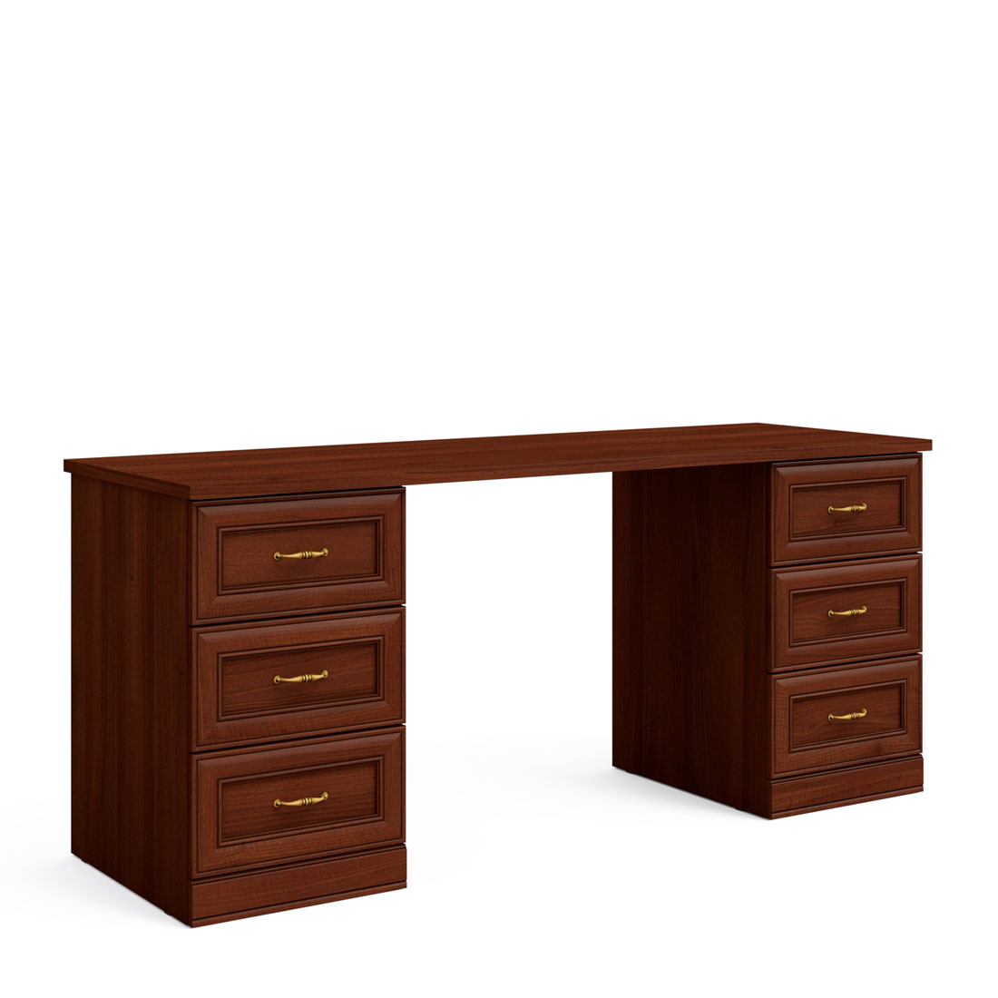 Письменный стол с тумбой Верди (орех Леванте)
