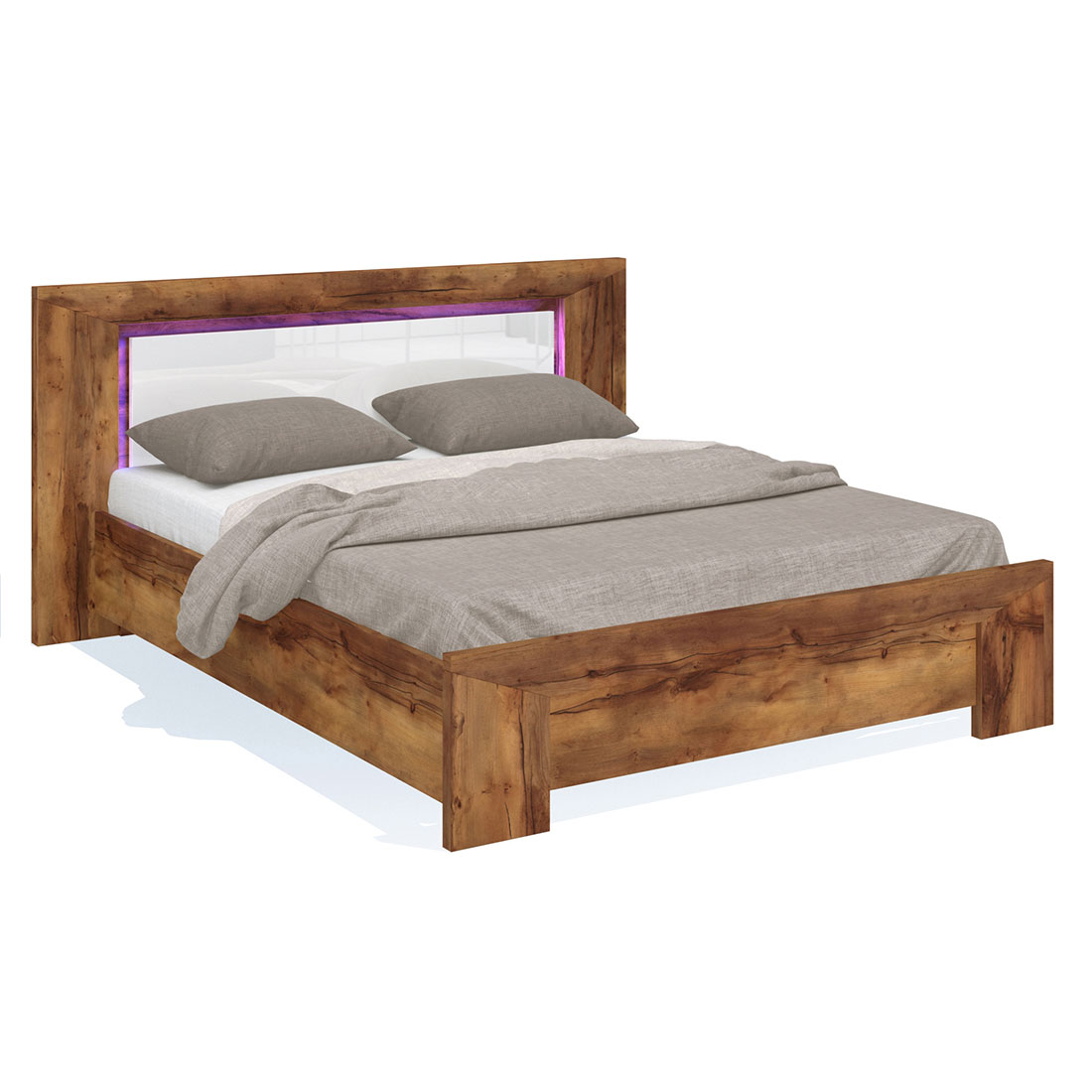 Двуспальная кровать 160х200 Blade с подсветкой в изголовье