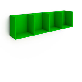 Полка открытая 4 секции Магнолия (зеленая)