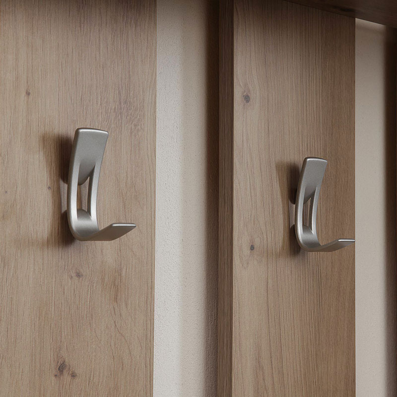 Прихожая Наполи (дуб Крафт серый/моккачино глянец)