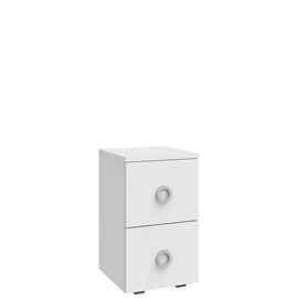 Тумба 2 ящика Люмия (Белый матовый)