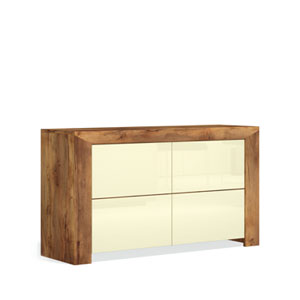 Комод с четырьмя ящиками Blade (таксония/глянец крем)