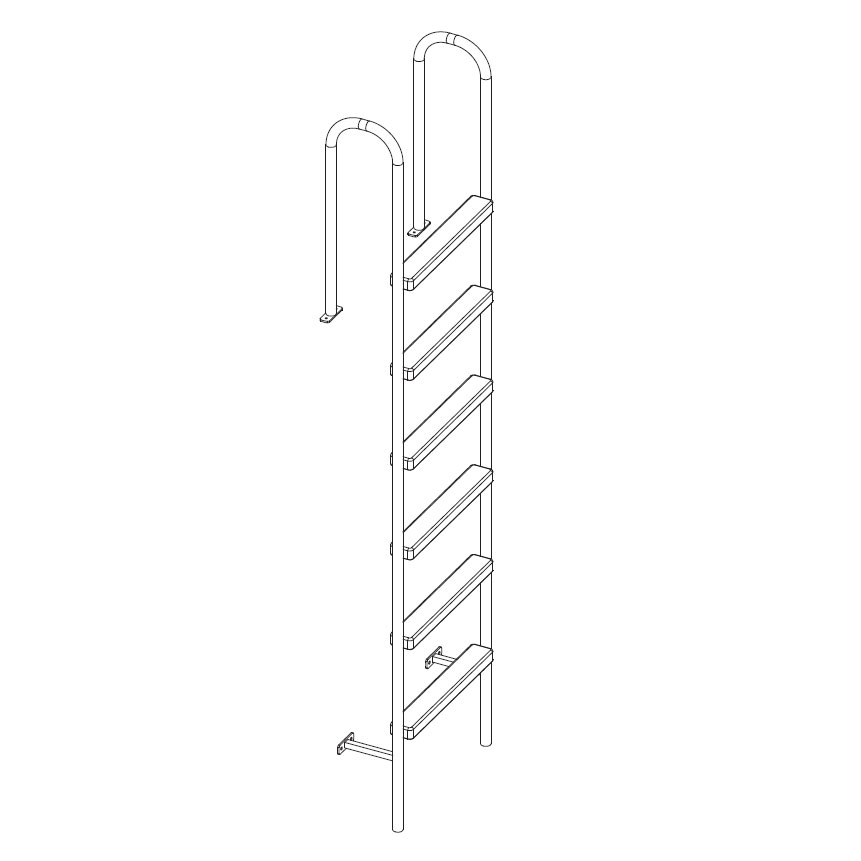 Лестница металлическая (установка боковая) Таксония