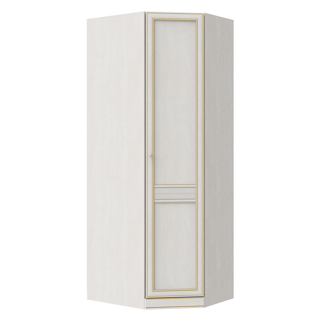 Угловой шкаф с накладкой Верди (Белуна) правый