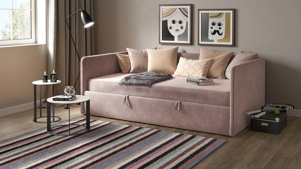 Кровать-тахта Магнолия 120x200 с боковинами (K III)