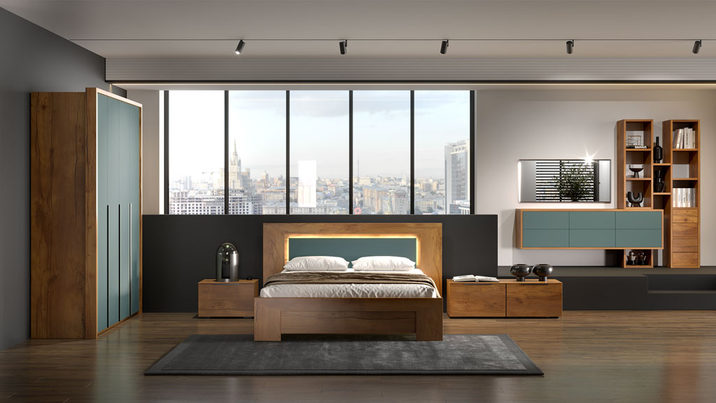 Спальня Blade (тис Таксония/Форест Грин)