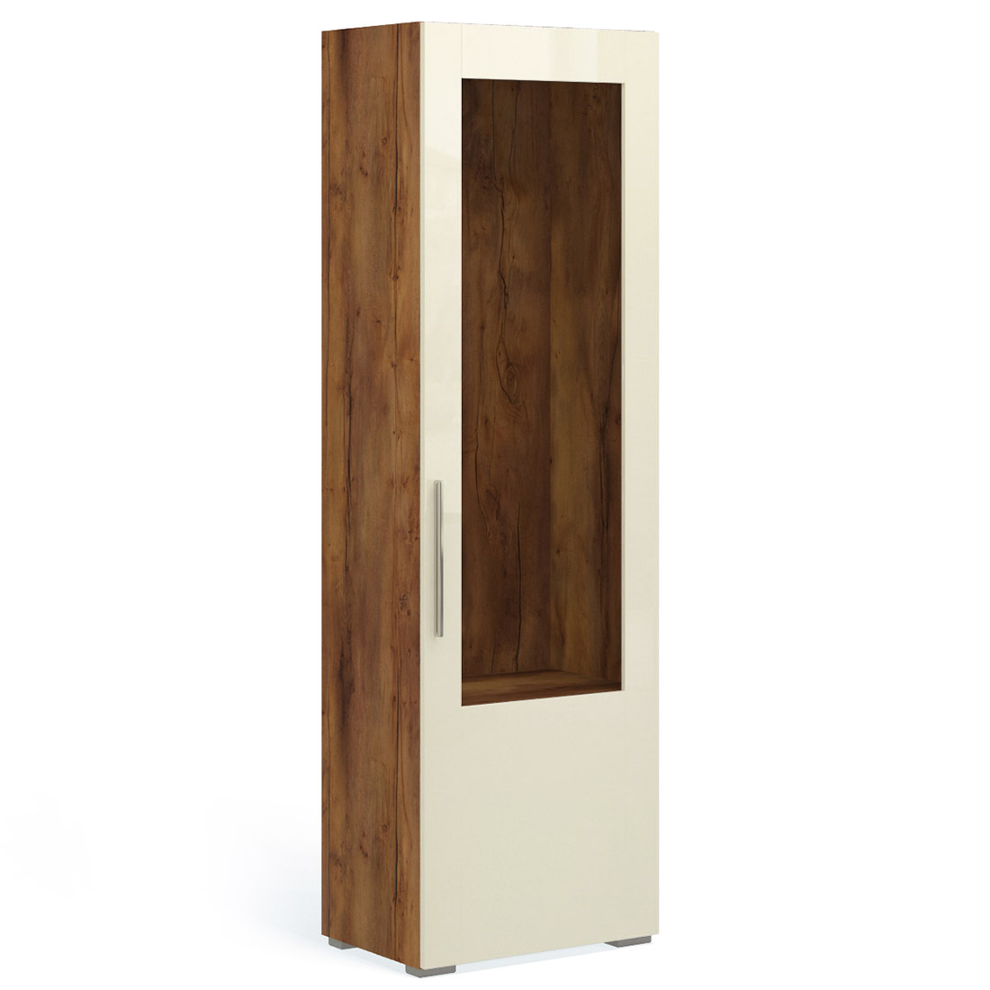 Шкаф витрина Solo (таксония/крем) правый