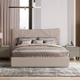 Интерьерная кровать с ящиком для белья 160х200 Блейд-2 (замша)