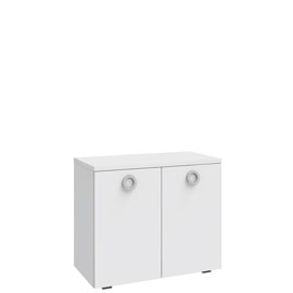 Тумба 2 двери Люмия (Белый матовый)