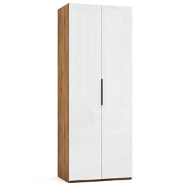 Шкаф для одежды Napoli (Крафт золотой/белый глянец)