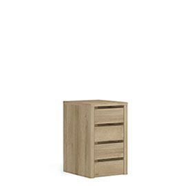 Вкладная тумба для узкого шкафа Solo (дуб Ривьера)