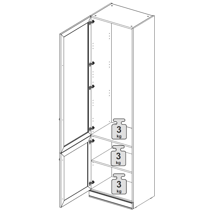 Шкаф для белья Верди (орех Леванте)