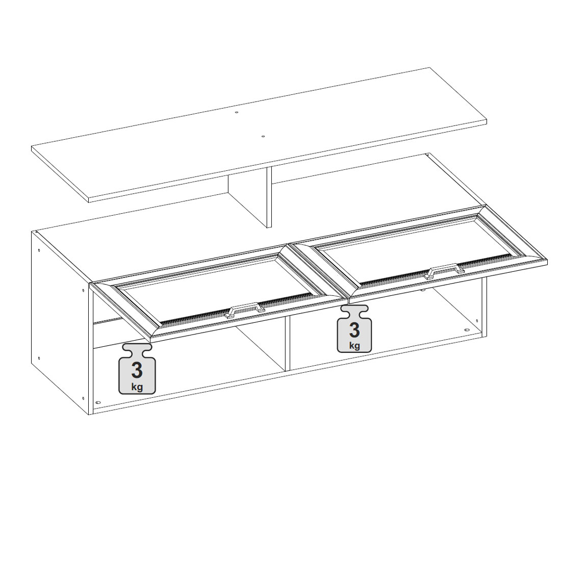 Навесная секция Верди (дуб Белуна)