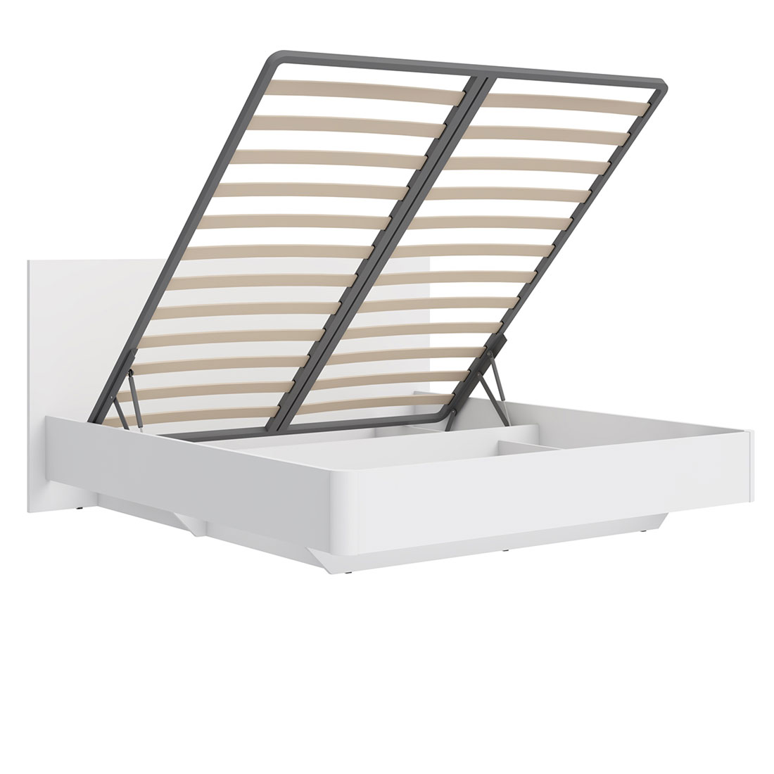 Кровать 180х200 с под. мех. под подушки 04 Соло (белый)