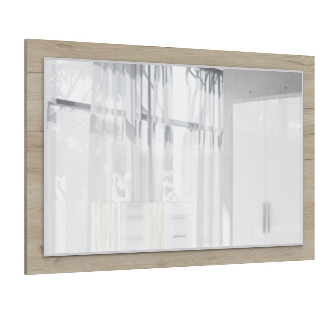 Зеркало навесное Наполи (дуб Крафт серый)