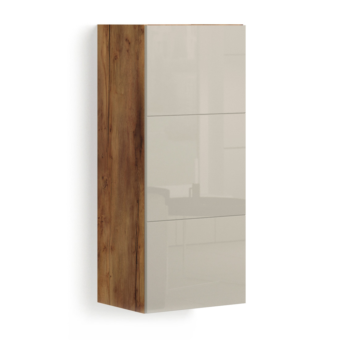 Навесной шкаф в гостиную Solo (таксония/моккачино)