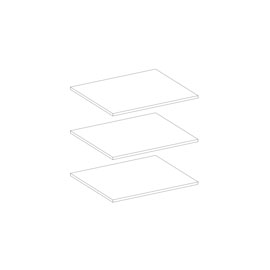 Комплект полок (3 шт.) Верди (дуб Белуна)