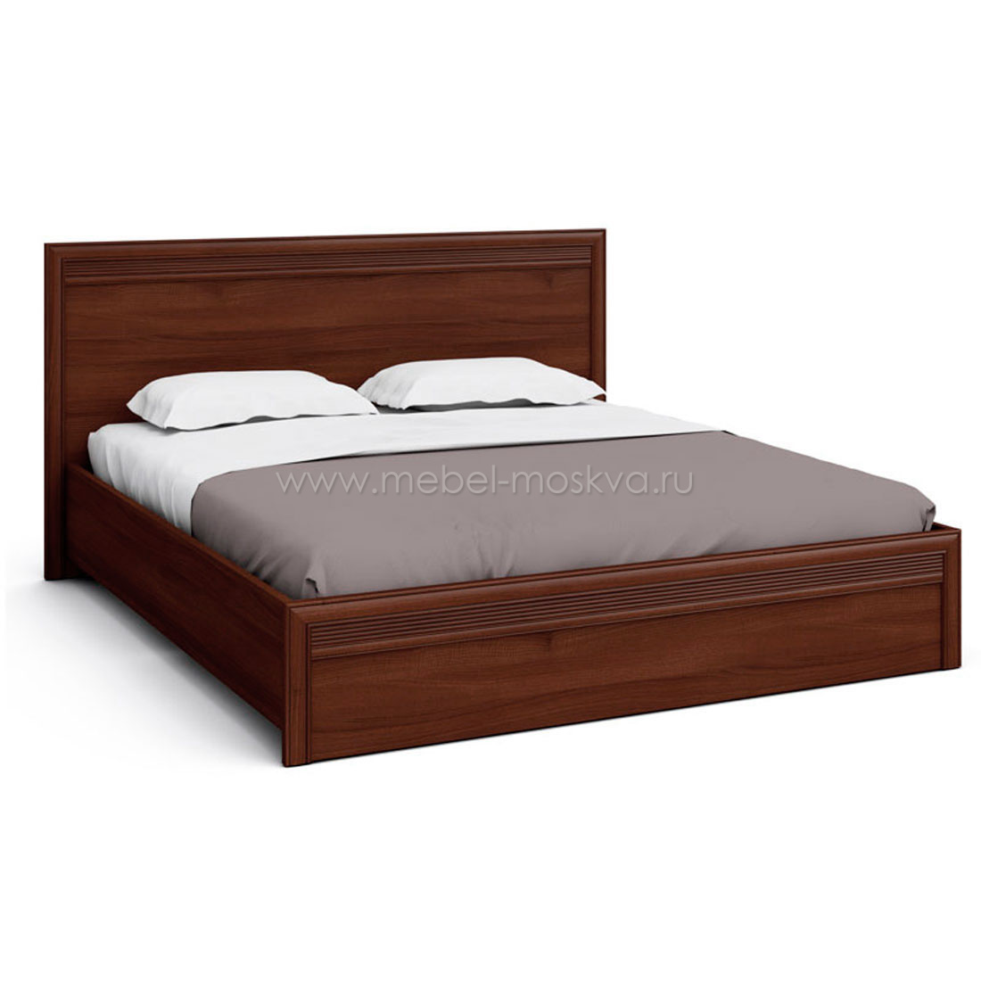 Двуспальная кровать Верди 180х200 (орех Леванте)