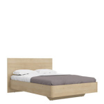 Кровать полуторная Соло 140х200 под подушку 04 (дуб Ривьера)