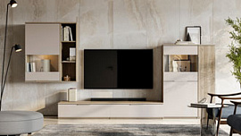 Гостиная Napoli (дуб Крафт серый/кашемир)