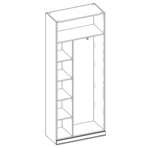 Каркас шкафа Верди (орех Леванте)