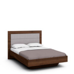 Двуспальная кровать Илма-2 (орех Коламбия/Kenya Grey)