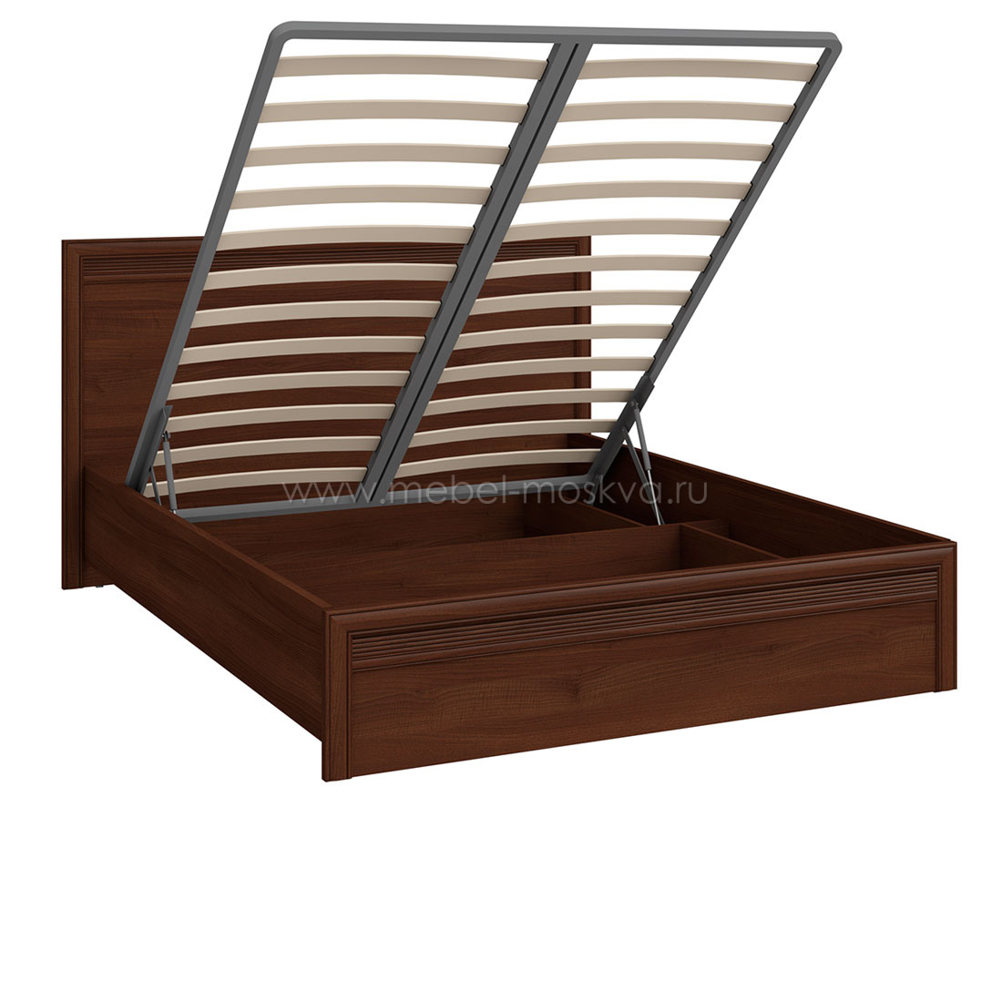 Кровать с ящиком для белья Верди 160x200 (орех Леванте)