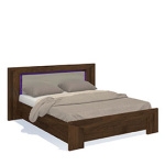 Двуспальная кровать 160х200  Blade (Коламбия/глянец мокко)
