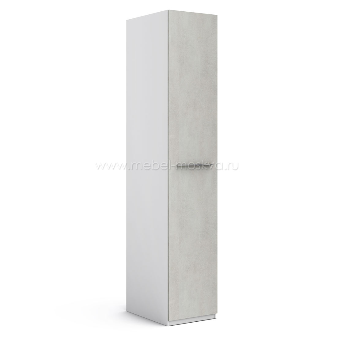 Шкаф-пенал Solo (белый/бетон Grey)