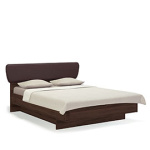 Кровать 140х200 с подъёмным основанием Solo (орех Каламбия/экокожа коричневая)