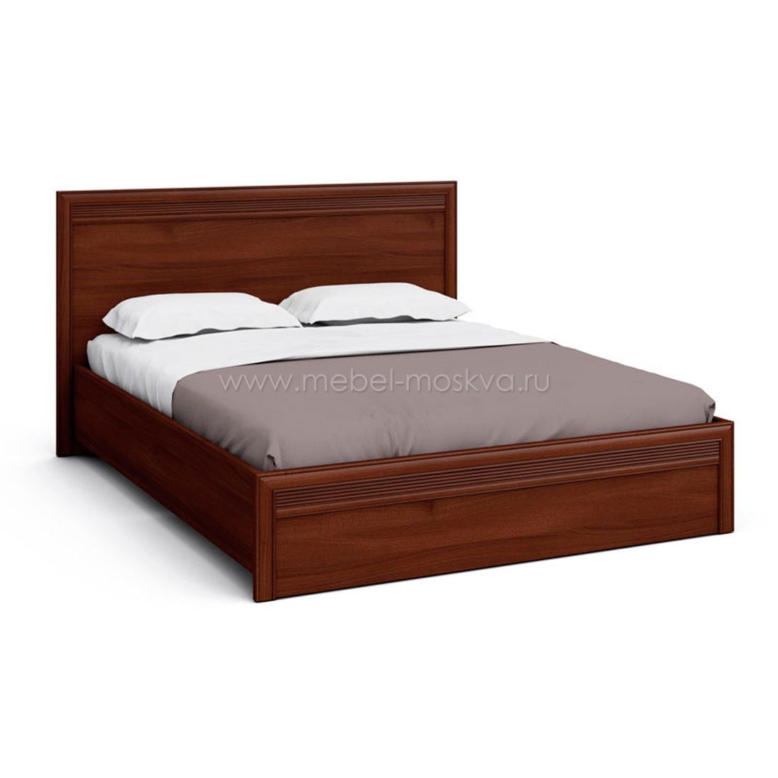 Двуспальная кровать Верди 160х200 (орех Леванте)