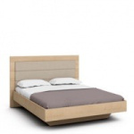 Двуспальная кровать Илма-2 (дуб Ривьера/Kenya Beige)