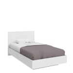 Кровать 100x190 Люмия (Белый матовый)