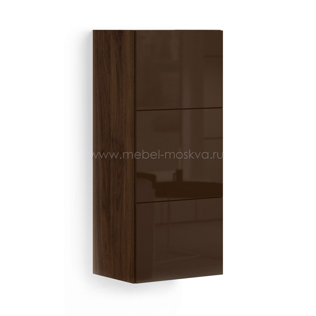 Навесной шкаф в гостиную Solo (орех Коламбия/коричневый)